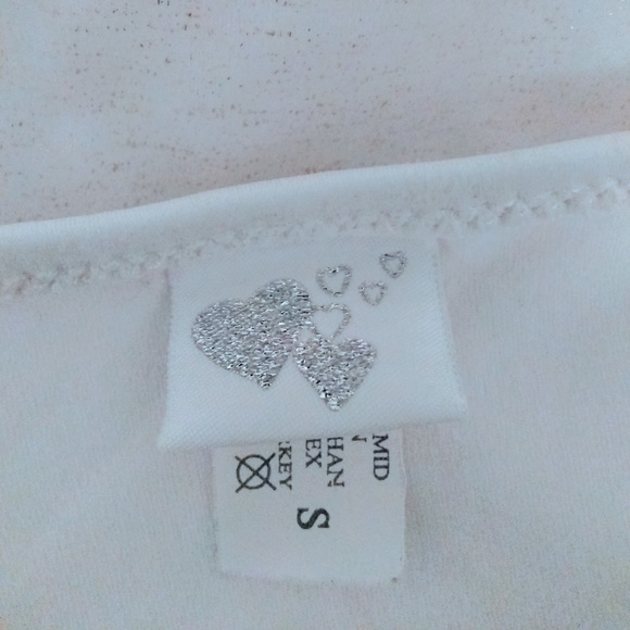 Cute white bikini bottom with gold speckles - Picture 6 of 6